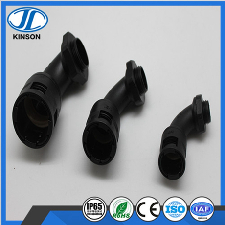 JF13W塑料波紋管90°彎接頭 JF13WM90度圓角彎頭 軟管彎頭